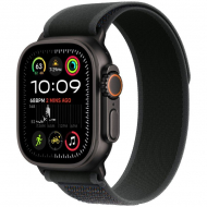 Apple Watch Ultra 2 GPS + Cellular, 49 мм, корпус черного из титана, ремешок Trail черного цвета, размер M/L, MX4V3Q