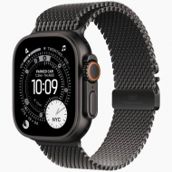 Apple Watch Ultra 3 GPS + Cellular, 49 мм Black Titanium Case with Black Titanium Milanese Loop, L