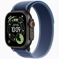 Apple Watch Ultra 3 GPS + Cellular, 49 мм Black Titanium Case with Blue/Bright Blue Trail Loop, M/L