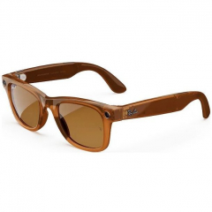 Умные очки Ray-Ban Wayfarer Shiny Caramel/Brown