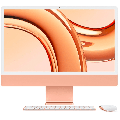Apple iMac 24" Retina 4,5K, M3 (8C CPU, 10C GPU, 2023), 16 ГБ, 1 ТБ SSD, Orange, Оранжевый, Z19R0001T
